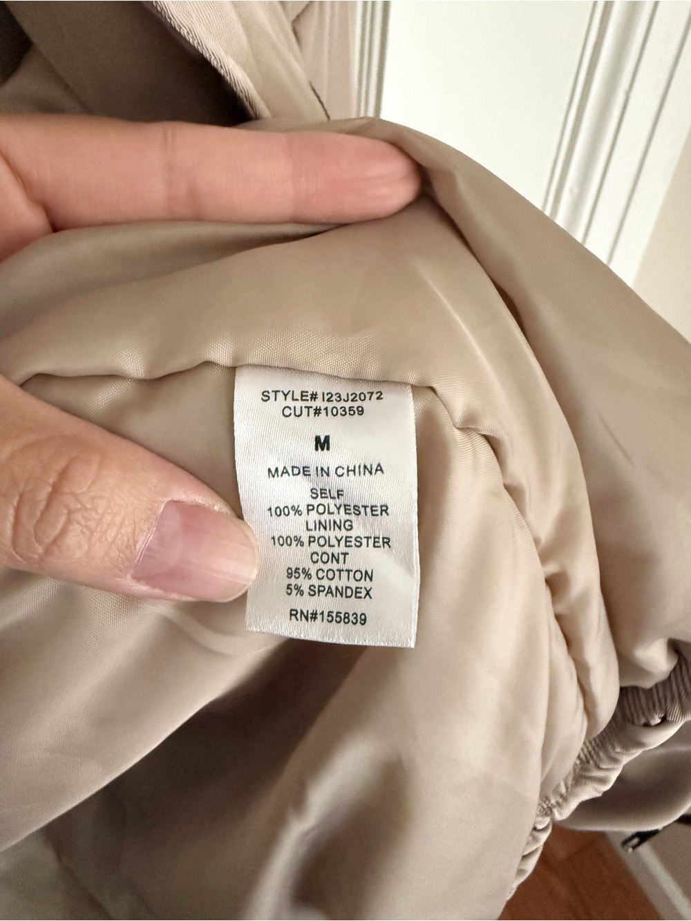 Olia Oversized Bomber Jacket Taupe - Lightweight Casual Bomber - Picture 13 of 14